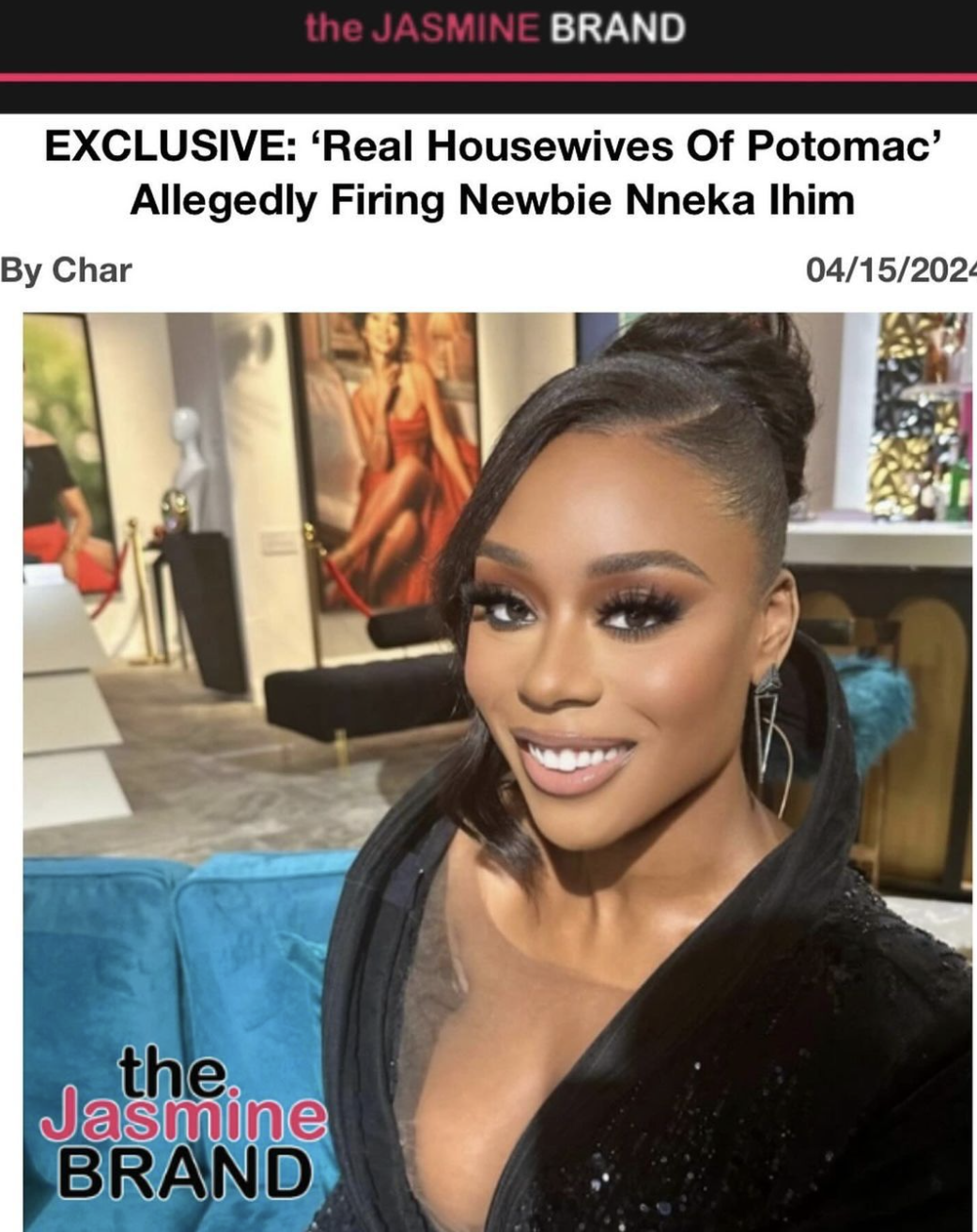 Real Housewives Of Potomac's Nneka Ihim Confirms Exit After 1 Season ...