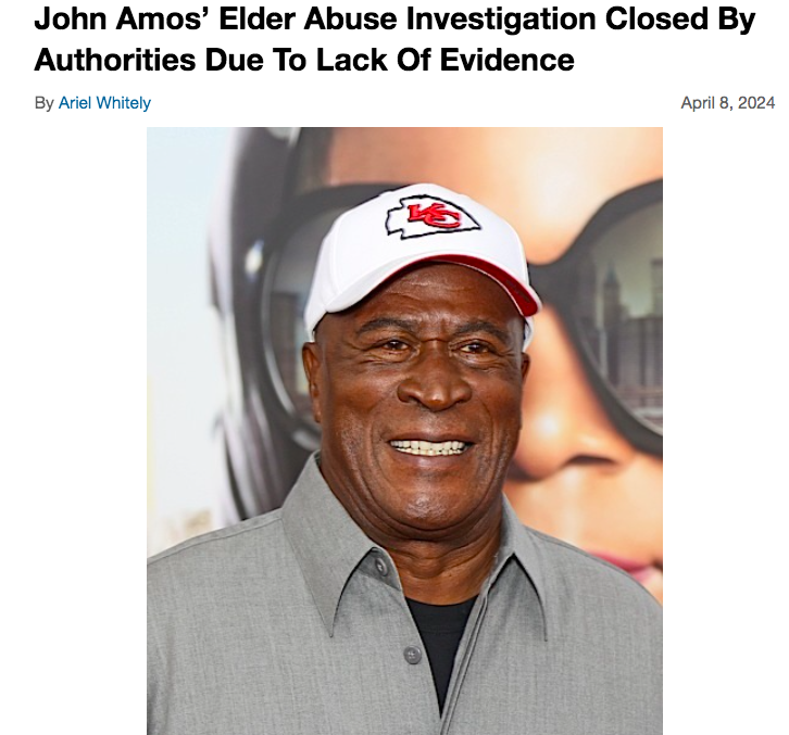 John Amos Speaks On Recently Closed Elder Abuse Investigation, Says He