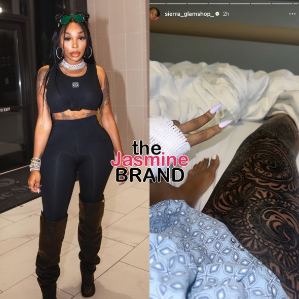 Sierra Gates Reveals She’s In The Hospital After Using Numbing Cream On Huge Leg Tattoo: ‘I Couldn’t Walk At All’