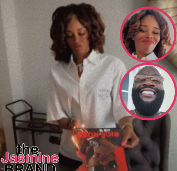 Rick Ross Celebrates Final Child Support Payment, His Son’s Mother Tia Kemp Responds By Burning His Picture & Threatening To Take Rapper Back To Court
