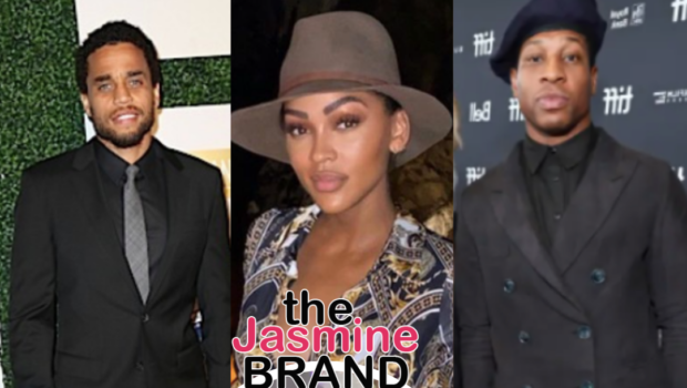 Michael Ealy Trends As Public Believes He Intentionally Ignored Jonathan Majors After Embracing Fellow Actor’s Girlfriend, Meagan Good, In Tight Hug