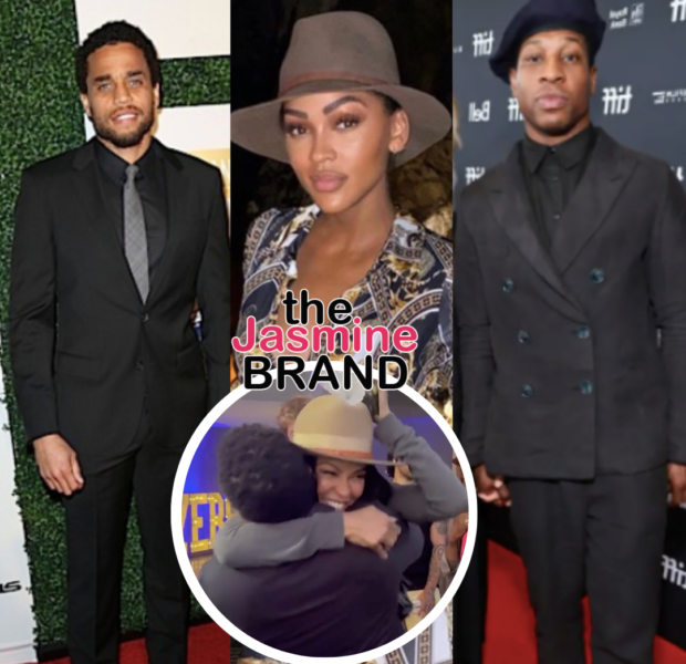 Michael Ealy Trends As Public Believes He Intentionally Ignored Jonathan Majors After Embracing Fellow Actor’s Girlfriend, Meagan Good, In Tight Hug