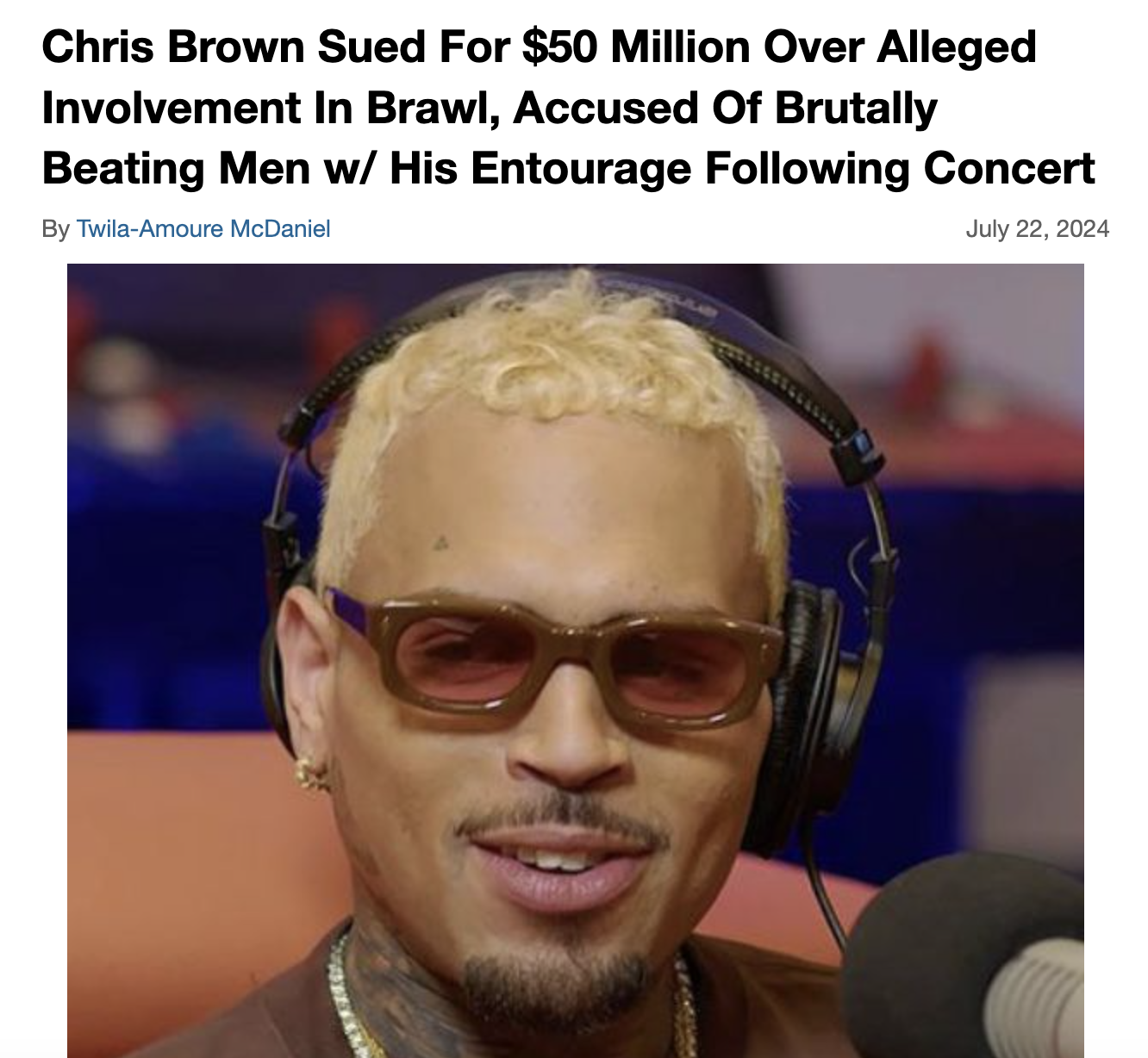 Chris Brown And Yella Beezy Sued For $15 Million, Security Guard Says ...