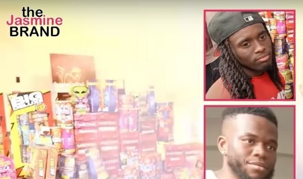 Kai Cenat’s Room Explodes After Fellow YouTuber AMP Davis Sets Off Fireworks During Livestream + Some Speculate That It’s All Fake