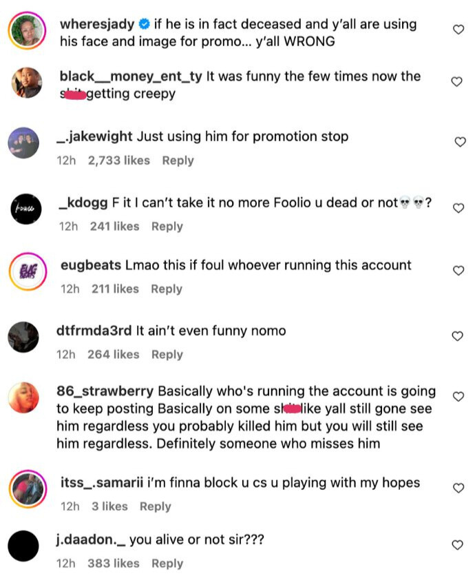 Julio Foolio’s Instagram Account Comments 'Demi God' Under Leaked Photo ...