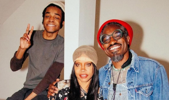 André 3000 & Erykah Badu Reunite For Music Performance, Pose In Rare Photo w/ Son Seven