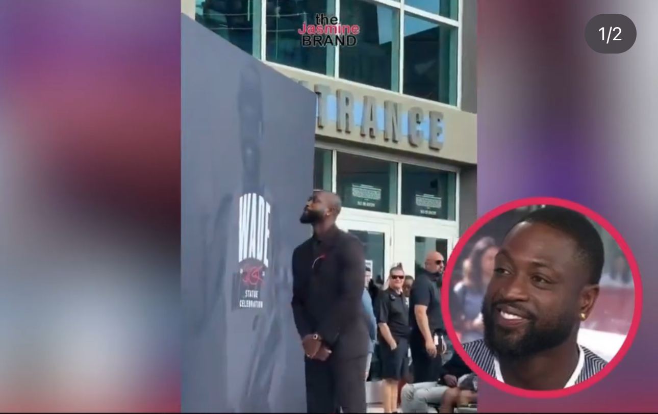 Dwyane Wade’s Reaction To His Statue Unveiling Goes Viral: ‘He Wanted ...