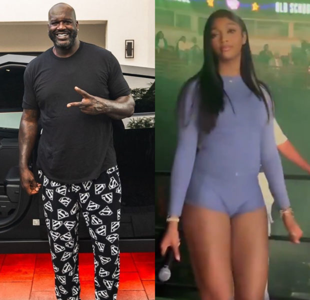 Shaq Called Out After Suggesting Angel Reese Should Dunk In “Little A** Shorts’ – Objectifying Folk Ain’t Cool!