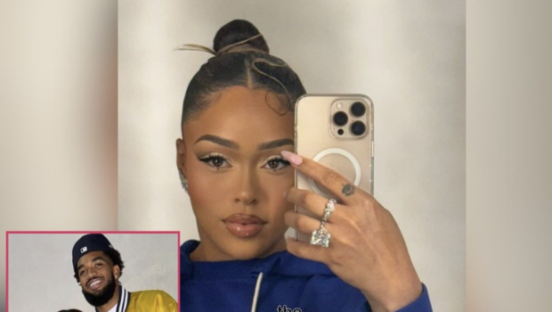 Jordyn Woods Sparks Engagement Rumors w/ Ring While Supporting Karl-Anthony Towns