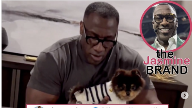 Shannon Sharpe Fires Back At Fans Criticizing Him For Having His Dog At the Dinner Table