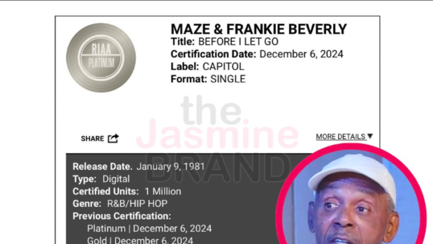 Maze & Frankie Beverly’s ‘Before I Let Go’ Hits Platinum Status, 43 Years After Its Release