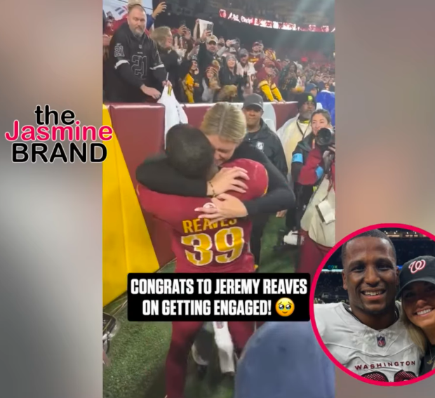 Washington Commanders Player Jeremy Reaves Surprises Girlfriend w/ Proposal After Clinching Playoff Spot