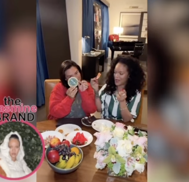 Rihanna Tries Chicken Nuggets & Caviar Trend w/ Friend Jennifer Rosales