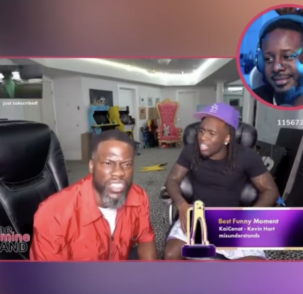 Kevin Hart Calling Out T-Pain During Kai Cenat’s Live Wins ‘Funniest Streaming Moment’ Of 2024