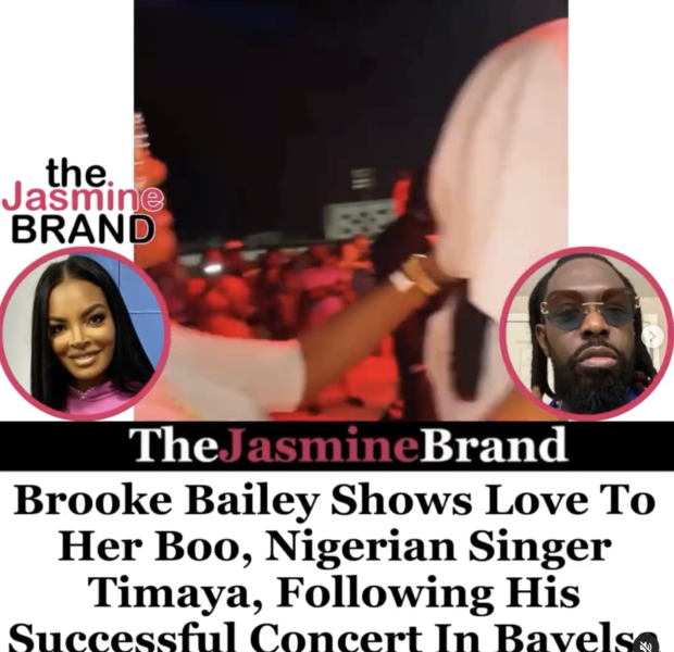 Basketball Wives Reality Star Brooke Bailey Show Love To Boyfriend, Nigerian Singer Timaya, Following His Concert In Bayelsa