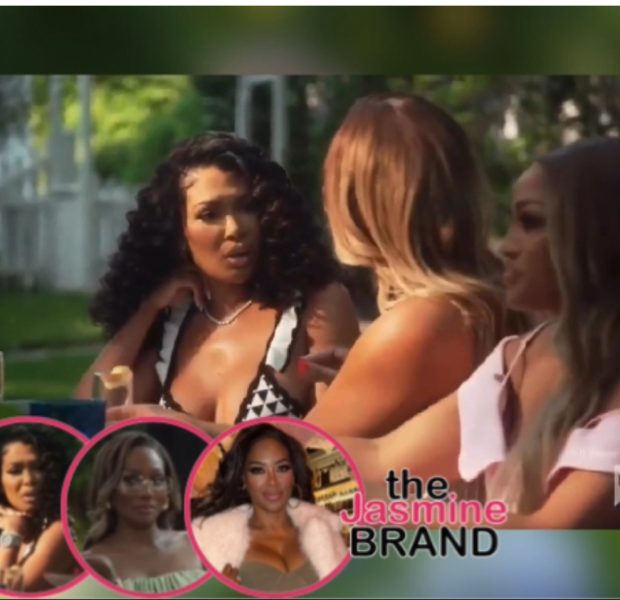RHOA’s Brit Eady & Angela Oakley Have Heated Exchange After Kenya Moore’s Poster Board Scandal: ‘You Like To Throw Rocks & Hide Your Hands’