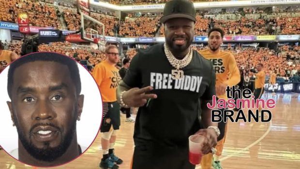 50 Cent Poses In ‘Free Diddy’ Shirt After Predicting Rapper Would Get 20 Years In Prison Amid S*x Crimes Trial
