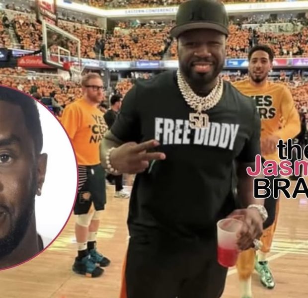 50 Cent Poses In ‘Free Diddy’ Shirt After Predicting Rapper Would Get 20 Years In Prison Amid S*x Crimes Trial