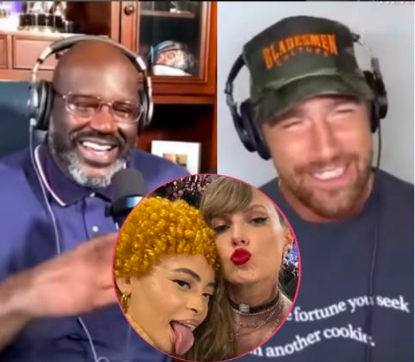 Shaquille O’Neal Assures Travis Kelce He Was ‘More’ Interested In Ice Spice Than Taylor Swift When He Met Them At The Super Bowl