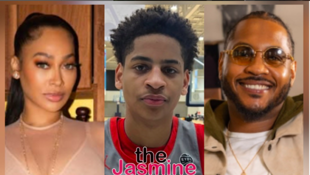 La La & Carmelo Anthony’s Son Kiyan Playfully Admits His Parents ‘Still Embarrass’ Him + Says La La Is ‘Already Crying’ As He Preps For College