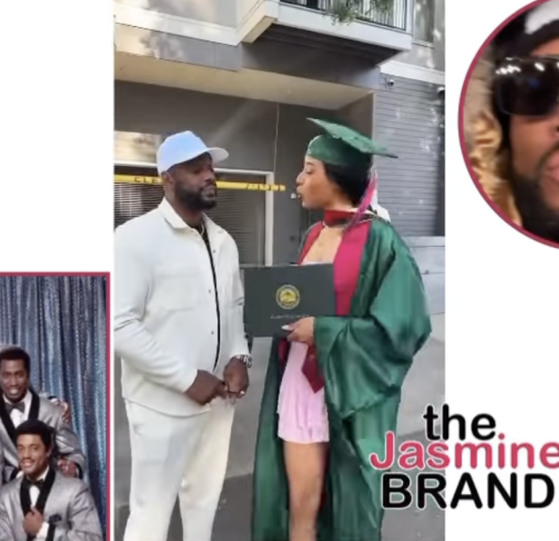 ‘Temptations’ Actor Charles Malik Whitfield Recreates Iconic Movie Scene w/ His Daughter Alexis To Celebrate Her 2nd College Degree