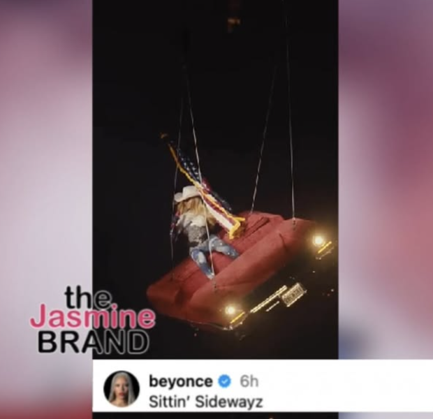 Beyoncé Laughs Off Nearly Falling Off Airlifted Car On Cowboy Carter Tour: ‘Sittin’ Sidewayz’