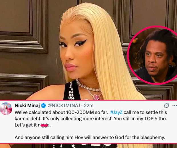 Nicki Minaj Calls Out Jay-Z Over Alleged Debt: ‘Call Me To Settle This Karmic Debt’