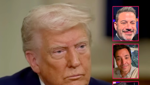 Donald Trump Says Jimmy Kimmel & Jimmy Fallon Will Soon ‘Be Gone’ Following CBS Canceling ‘The Late Show w/ Stephen Colbert’