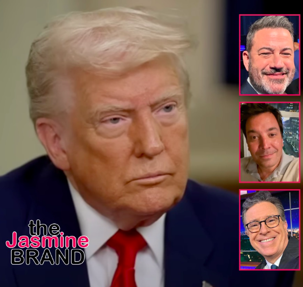 Donald Trump Says Jimmy Kimmel & Jimmy Fallon Will Soon ‘Be Gone’ Following CBS Canceling ‘The Late Show w/ Stephen Colbert’