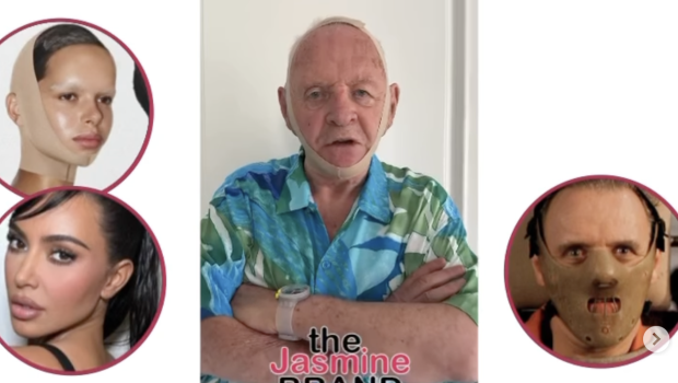 ‘Silence Of The Lambs’ Actor Anthony Hopkins Channels His Inner Hannibal Lecter While Co-Signing Kim Kardashian’s SKIMS Face Wrap: ‘Don’t Be Afraid To Come Over For Dinner’
