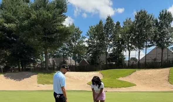 Megan Thee Stallion Shows Off Her Golf Date w/ Boyfriend Klay Thompson [WATCH]