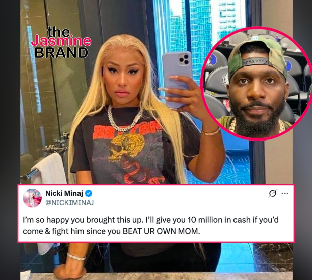 Nicki Minaj Offers Former NFL Star Dez Bryant $10 Million To Fight Her Husband Kenneth Petty After Fiery Social Media Exchange