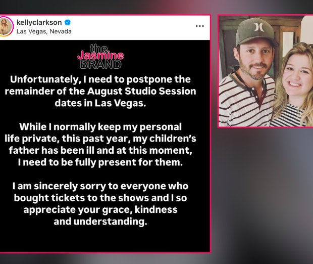 Kelly Clarkson Postpones Las Vegas Residency To Support Kids Amid Ex’s Illness