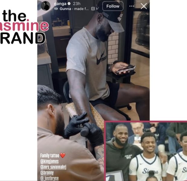 LeBron James, Savannah, Bronny & Bryce Cement Family Bond w/ Matching Forearm Tattoos