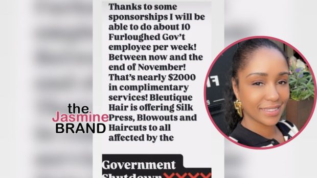 Celebrity Hairstylist Metowi Willingham Offers Free Services To Federal Employees Out of Work Amid Government Shutdown