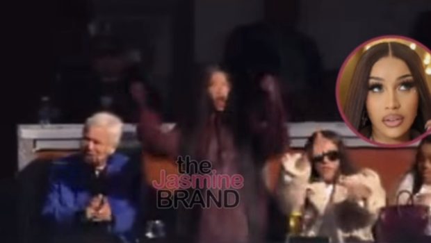Cardi B Spotted With Patriots Owner Robert Kraft at Game in Boston – Supporting Boyfriend Stefon Diggs
