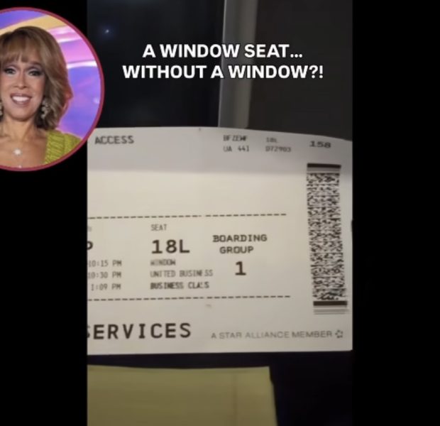 Gayle King Slams United Airlines After ‘Window Seat’ Turns Out to Be… No Window at All