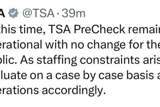 Update: TSA PreCheck Remains Fully Operational – Congressional ‘Courtesy Escorts’ Suspended Amid Staffing Concerns