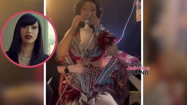 Cardi B Takes Quick Oxygen Break Backstage At Her “Little Miss Drama” Show In Denver