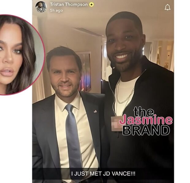 Khloé Kardashian’s Ex-Fiancé Tristan Thompson Celebrates White House Visit w/ Excited Vice President JD Vance Photo