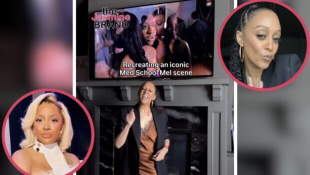 Tia Mowry & Drew Sidora Recreate Viral Cheating Scene From “The Game”