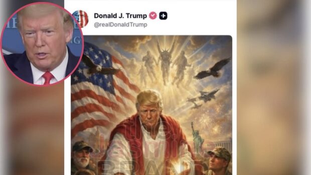 Trump Takes Down Social Media Image Seemingly Depicting Him As Jesus Following Backlash, Claims He Thought It Was Him ‘As A Doctor’