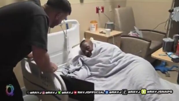 Ray J Goes Live From Hospital After Getting Knocked Out By Supa Hot Fire, Calls Out Adin Ross For Not Checking On Him