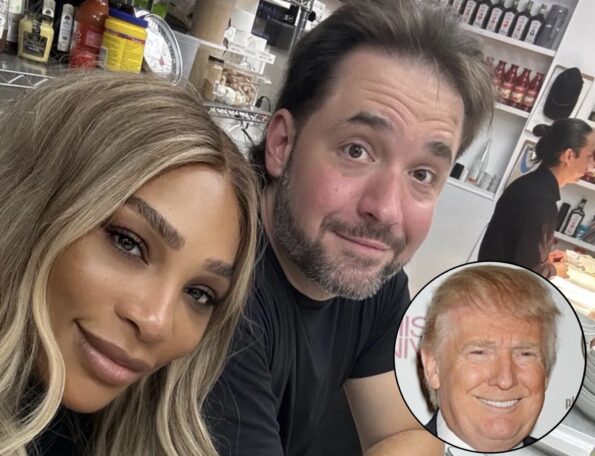 Serena Williams, Alexis Ohanian, Donald Trump