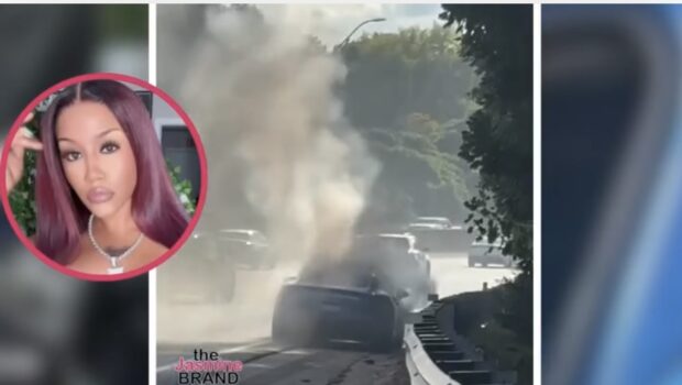 Prayers Up! Reality Star & Singer Jhonni Blaze Says Someone Tampered With Her Car Before It Went Up In Flames On The Side Of The Road
