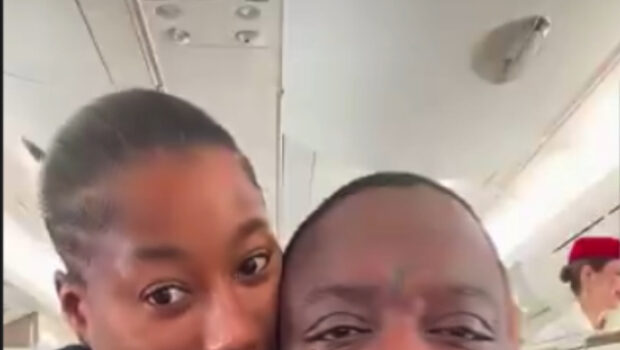 Rick Ross & Girlfriend Jazzma Kendrick Cozy Up During Sweet PDA-Filled Moment On Flight
