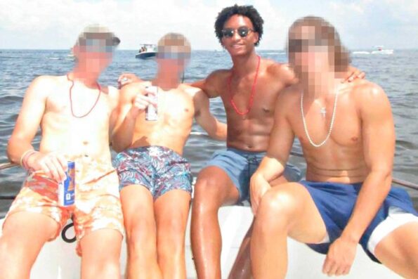 Nolan Wells (center) & friends 
