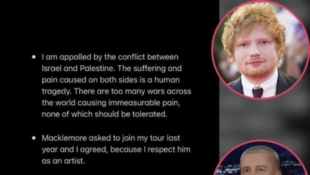 Ed Sheeran Speaks Out After Macklemore Is Dropped From His Tour Over ‘Free Palestine’ Speech, Claims It Was ‘Promoter’s Decision, Not Mine’